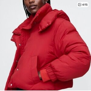 GAP Bold Red Puffer Jacket